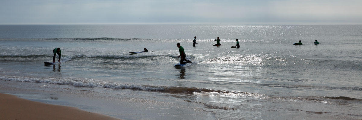 Surfing, West Port Beach, Kintyre